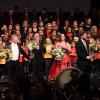 Carmina Burana - Dirigent Helmut Hubov und die Solisten beim grossen Applaus in Winterthur